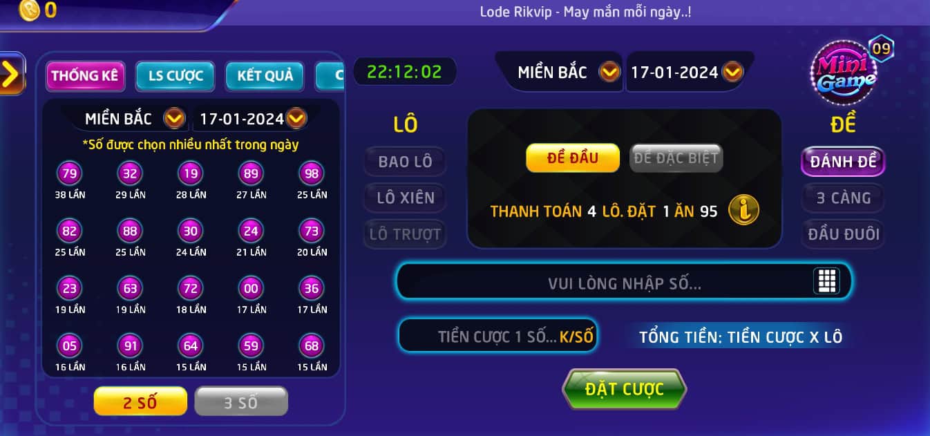 Nắm bắt ngay cơ hội đổi đời cùng lô đề 1 ăn 900 tại Rik vip - rikvip